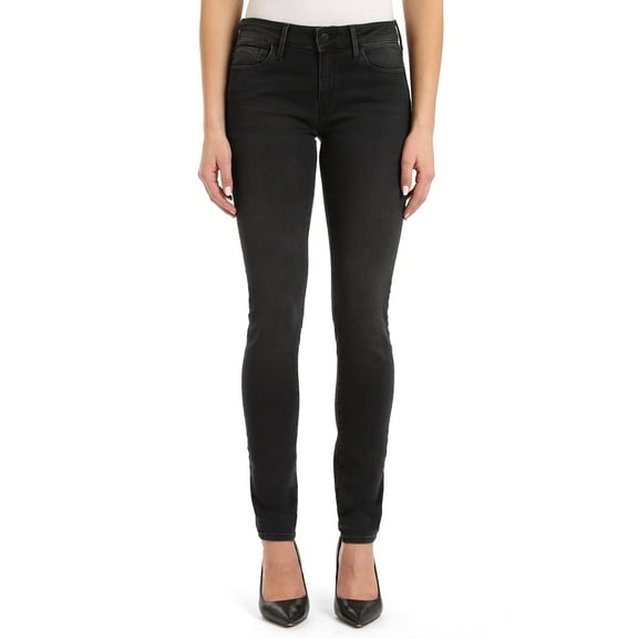 Mavi Women's Adriana Mid-Rise Super Skinny Jeans, Dark Smoke Supersoft 32 X 30