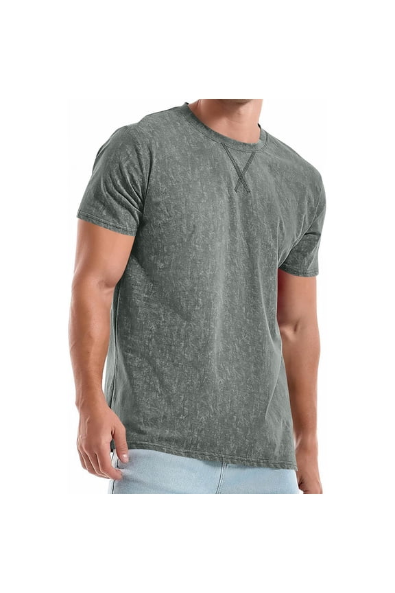 T Shirts for Man Casual Short Sleeve Crewneck Tee Soft Lightweight Basic T-Shirt
