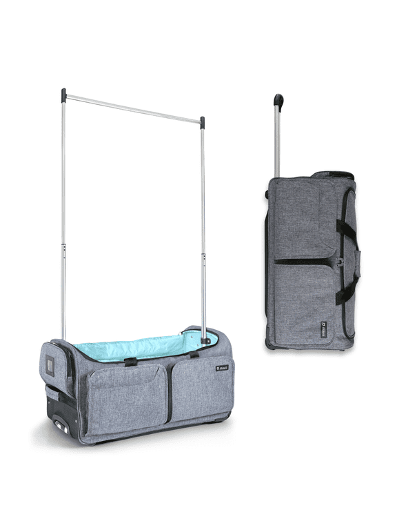 Rolling Duffel Bag with Garment Rack 28 inch Collapsible Competition Dance Duffle Wheeled Lightweight Dance Bag