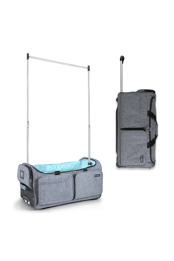 Rolling Duffel Bag with Garment Rack 28 inch Collapsible Competition Dance Duffle Wheeled Lightweight Dance Bag