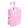 thumbnail image 1 of Mavis Laven Doll Suitcase Children Toy Accessory Cute Plastic Rolling Suitcase Mini Luggage Box Pink, 1 of 9