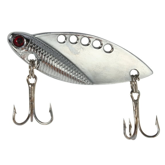 Mavis Laven Fishing Lures, Metal Hard Blade Baits With Treble Hooks For Bass Walleye Trout Fishing Spoons