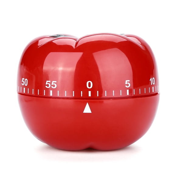 Mavis Laven Mechanical Kitchen Timer, Tomato Shaped Mechanical 60 Minutes Countdown Timer Kitchen Cooking & Baking Helper