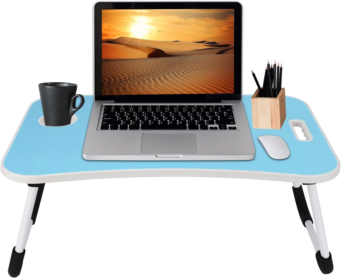 MavoCraft / Folding Lap Desk for Bed and Sofa / Blue