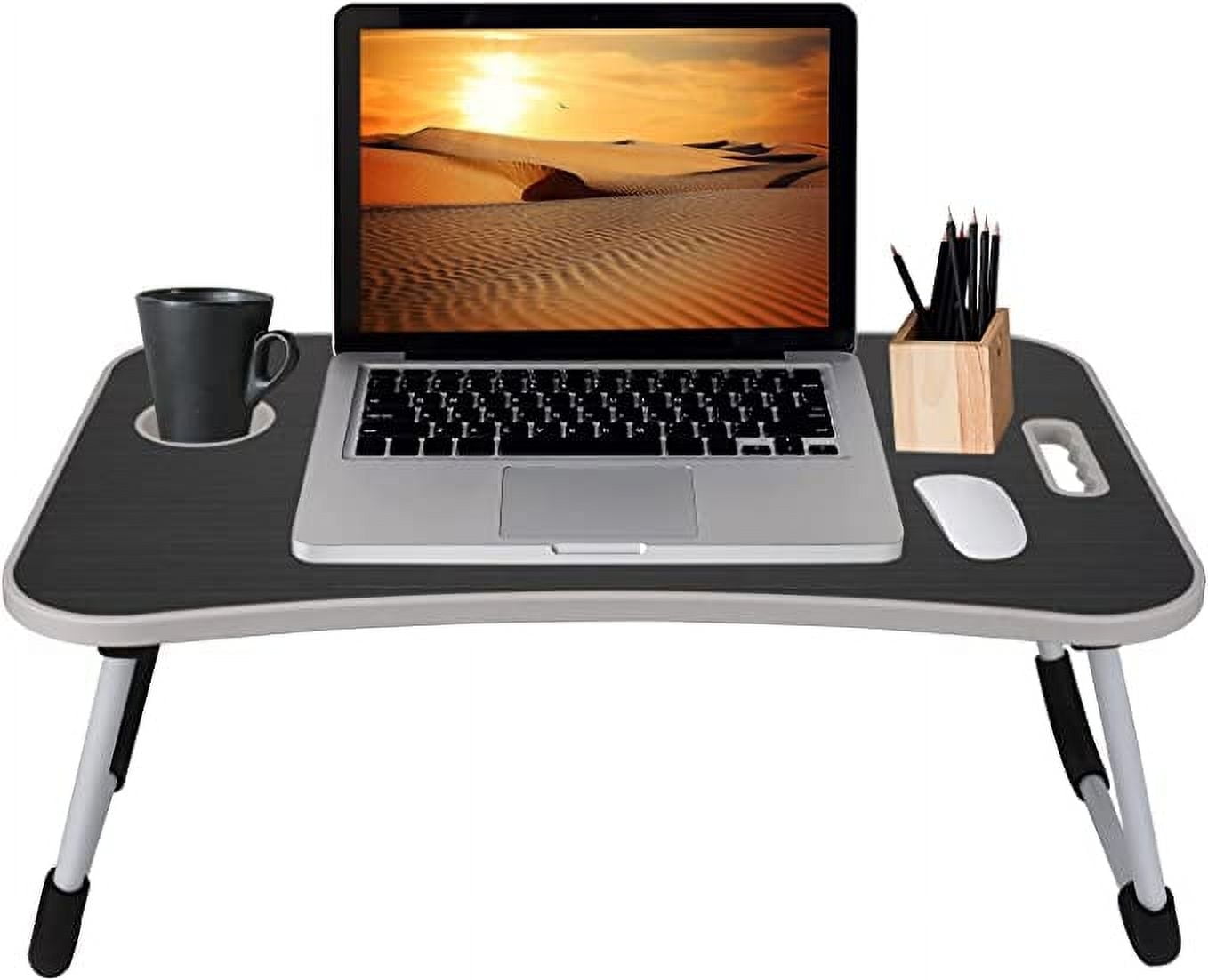 MavoCraft / Folding Lap Desk for Bed and Sofa / Dark Grey