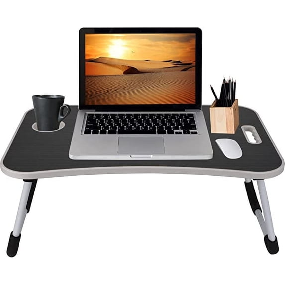 MavoCraft / Folding Lap Desk for Bed and Sofa / Dark Grey