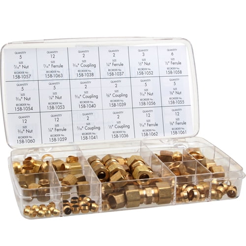 Mavrik Brass Compression Nut and Ferrule Kit