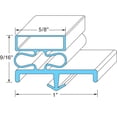 thumbnail image 1 of Mavrik 78 1/2 in x 36 1/16 in 3-S Ided Left Door Gasket Replaces Vollrath 22594, 1 of 1