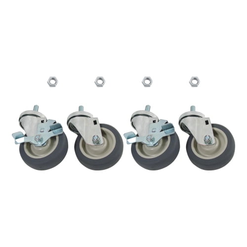 Mavrik 5/8 in Threaded Stem Caster Set with  5 in Wheels