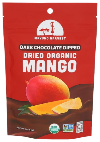Mavuno Harvest Dried Mango Chocolate Dip 3 oz (Pack Of 6)