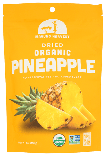 Mavuno Harvest Dried Pineapple Fruit 6 oz (Pack of 6)