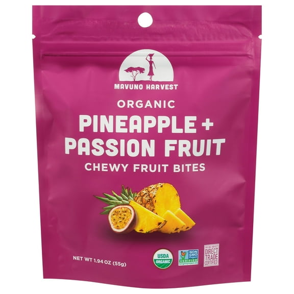 Mavuno Harvest Fruit Bites Pineapple Passion Fruit 1.94 oz (Pack Of 16)