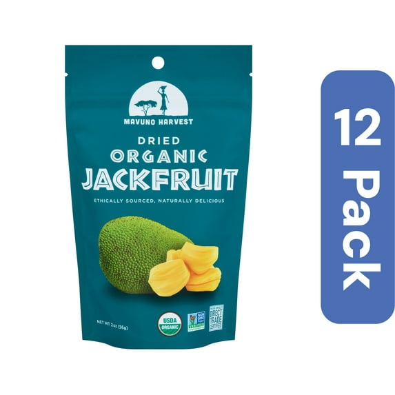 Mavuno Harvest Organic Dried Jackfruit 2 oz (Pack Of 12)