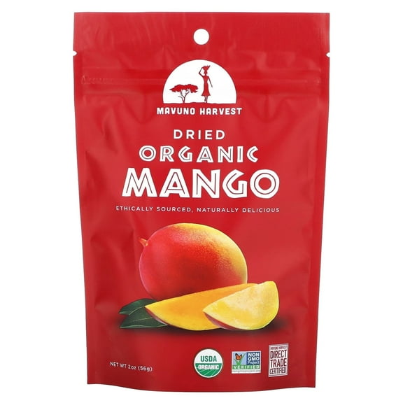 Mavuno Harvest, Organic Dried Mango, 2 oz (56 g) Pack of 4