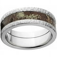 thumbnail image 1 of Max 1 Men's Camo Stainless Steel Ring with Tree Bark Edges and Deluxe Comfort Fit, 1 of 1