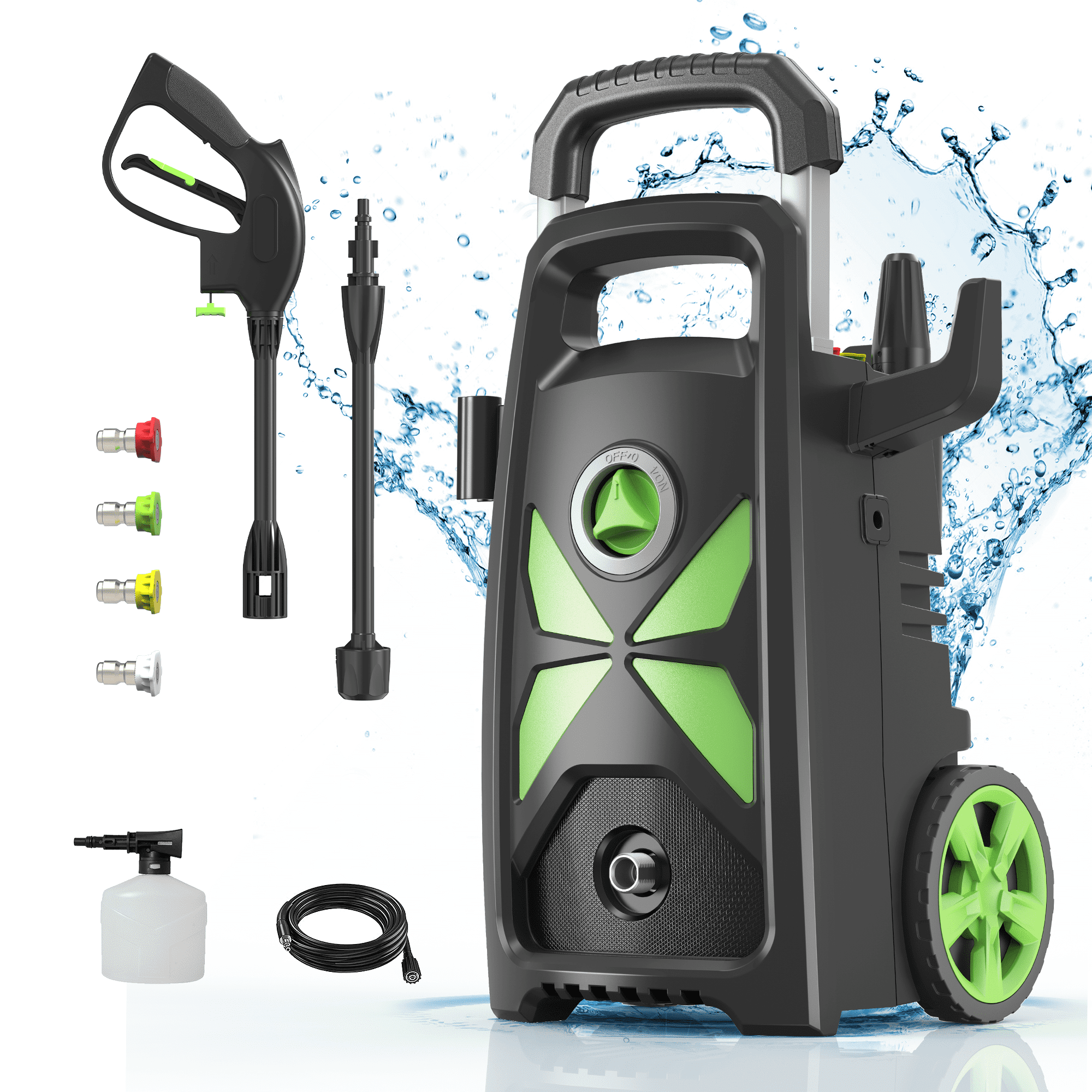 Max 3800PSI 2.6GPM Power Washer, Seizeen Electric High Pressure Washer