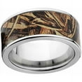 thumbnail image 1 of Max 5 Men's Camo Stainless Steel Ring with Polished Edges and Deluxe Comfort Fit, 1 of 1