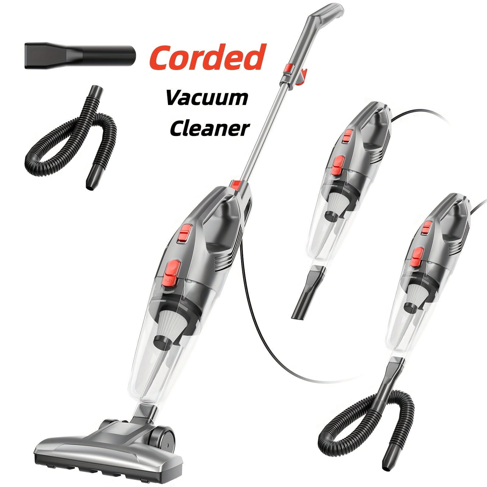 Max 60Kpa Powerful Stick Vacuum, Up To 55Mins, Vacuum Cleaners For Home ...