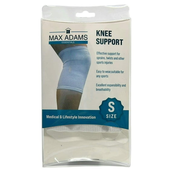 Max Adams Essentials White Stretchable Knee Support: 1CT