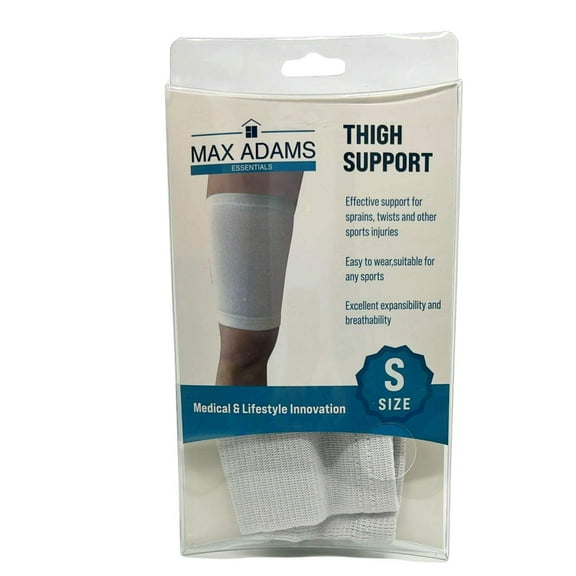 Max Adams Essentials White Stretchable Thigh Support : 1CT