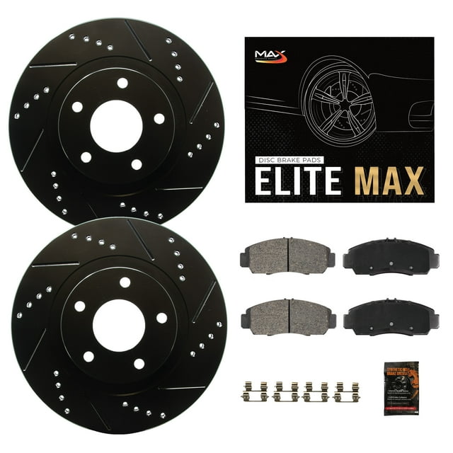 Evan-Fischer Front Brake Disc Set For Toyota Sequoia 2001-2007 & Tundra 2000-2006 – 6-Lug Vented