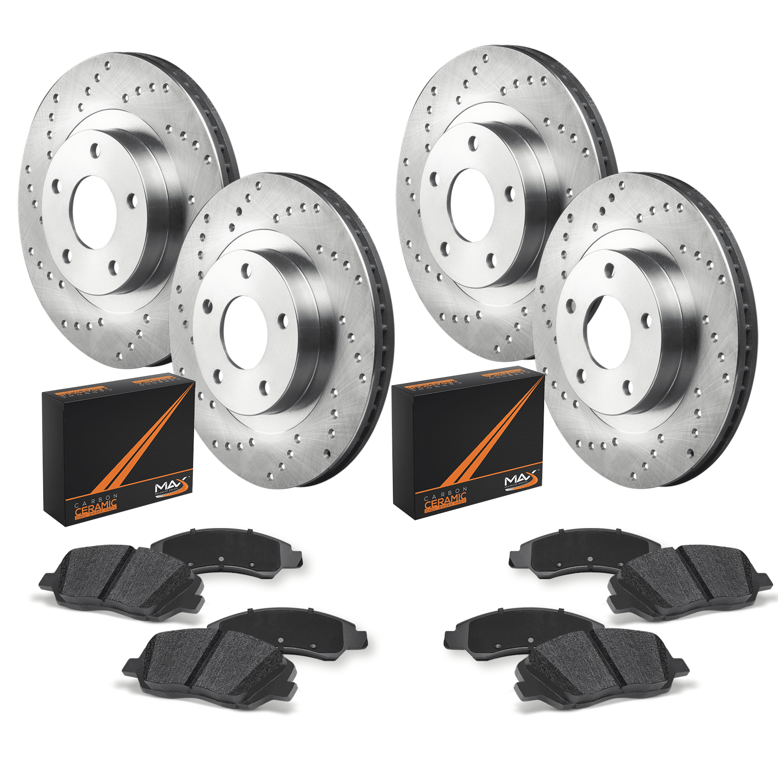 Max Advanced Brakes Brake Kit for 2002 2003 2004 2005 Hyundai Elantra