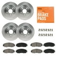 thumbnail image 1 of Max Advanced Brakes - Brake Kit for 2005 2006 Toyota Camry 3.0L 3.3L North America Built Avalon Solara Front and Rear Replacement Disc Brake Rotors and Ceramic Brake Pads, 1 of 9