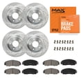 thumbnail image 1 of MAX Advanced Brakes - Brake Kit For 2007-2016 Honda CR-V (AWD) | Carbon Ceramic Brake and Rotor Kit Front and Rear | Daily Performance Cross-Drilled Brake Rotors, 1 of 9