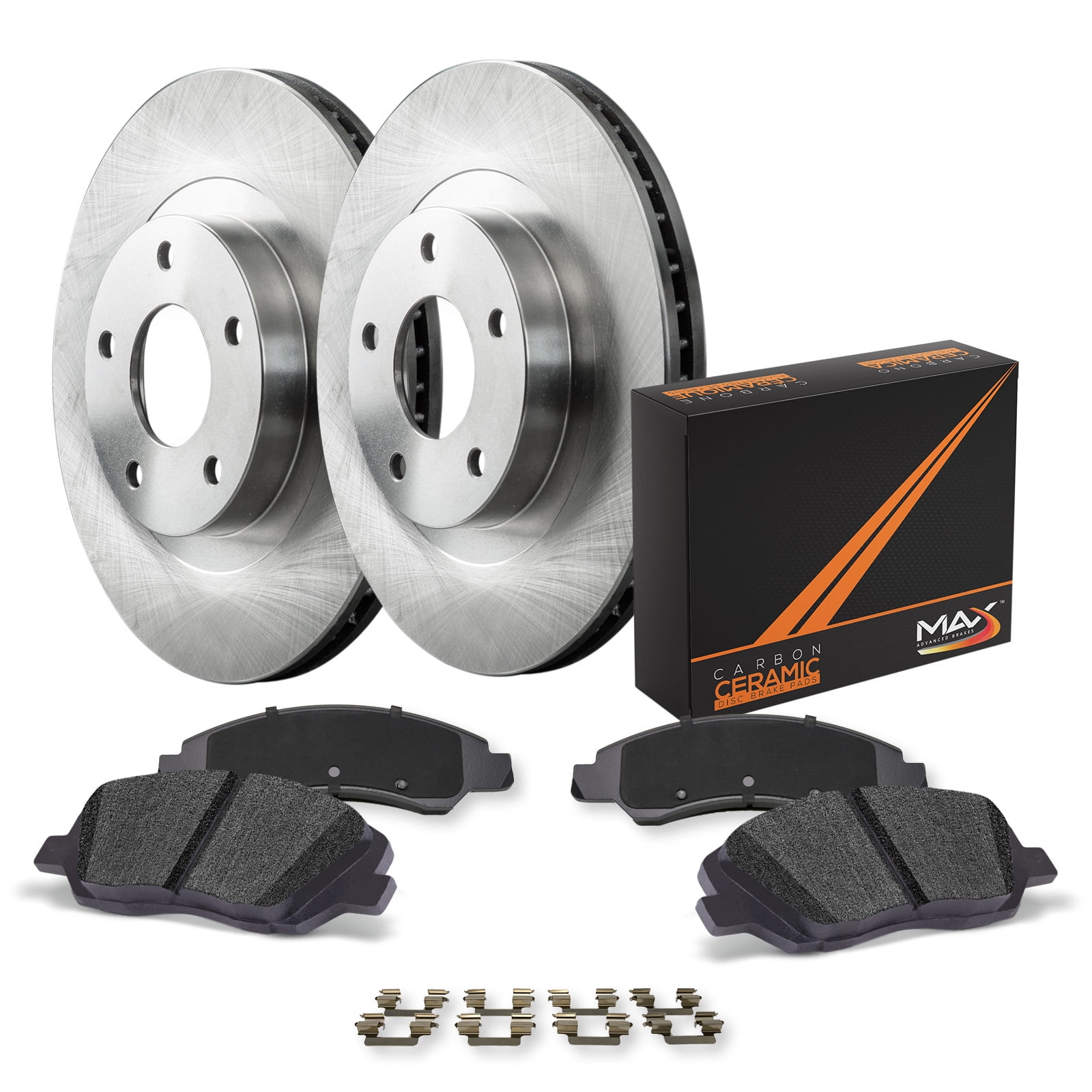 Max Advanced Brakes Brake Kit for 2008 2012 2013 2014 Cadillac CTS 2010 2011 2012 2013 2014 2015 Chevy Camaro Rear Replacement Disc Brake Rotors and