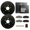 thumbnail image 1 of MAX Advanced Brakes - Front Brake Kit For 2010-2017 Chevy Equinox, 2013-2015 Malibu (12.64" Dia Front Rotor) | Carbon Ceramic Brake and Rotor Kit | Daily Performance Drilled Slotted Brake Rotors, 1 of 10