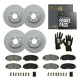 thumbnail image 1 of Max Advanced Brakes - Brake Kit for 2017 2018 2019 2020-2023 Nissan Armada 2014 2015-23 Infiniti QX80 Front and Rear Replacement Geomet Coated Disc Brake Rotors and Ceramic Brake Pads, 1 of 9
