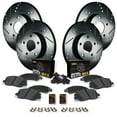thumbnail image 2 of Max Advanced Brakes Rear Drilled Brake Rotors And Pads Kit For Honda Accord 2018-2023 – Cross Drilled Carbon Ceramic Performance Brakes 2 of 5