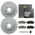 thumbnail image 1 of Max Advanced Brakes - Brake Kit for 2021 2022 2023 Kia Sorento 2021 2022 2023 Hyundai Santa Fe Gas Engine Rear Replacement Geomet Coated Disc Brake Rotors and Ceramic Brake Pads, 1 of 9