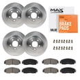 thumbnail image 1 of Max Advanced Brakes - Brake Kit for Buick Allure 2010-2016 LaCrosse Regal Chevy Impala Malibu/Limited Front and Rear Replacement Disc Brake Rotors and Ceramic Brake Pads, 1 of 9