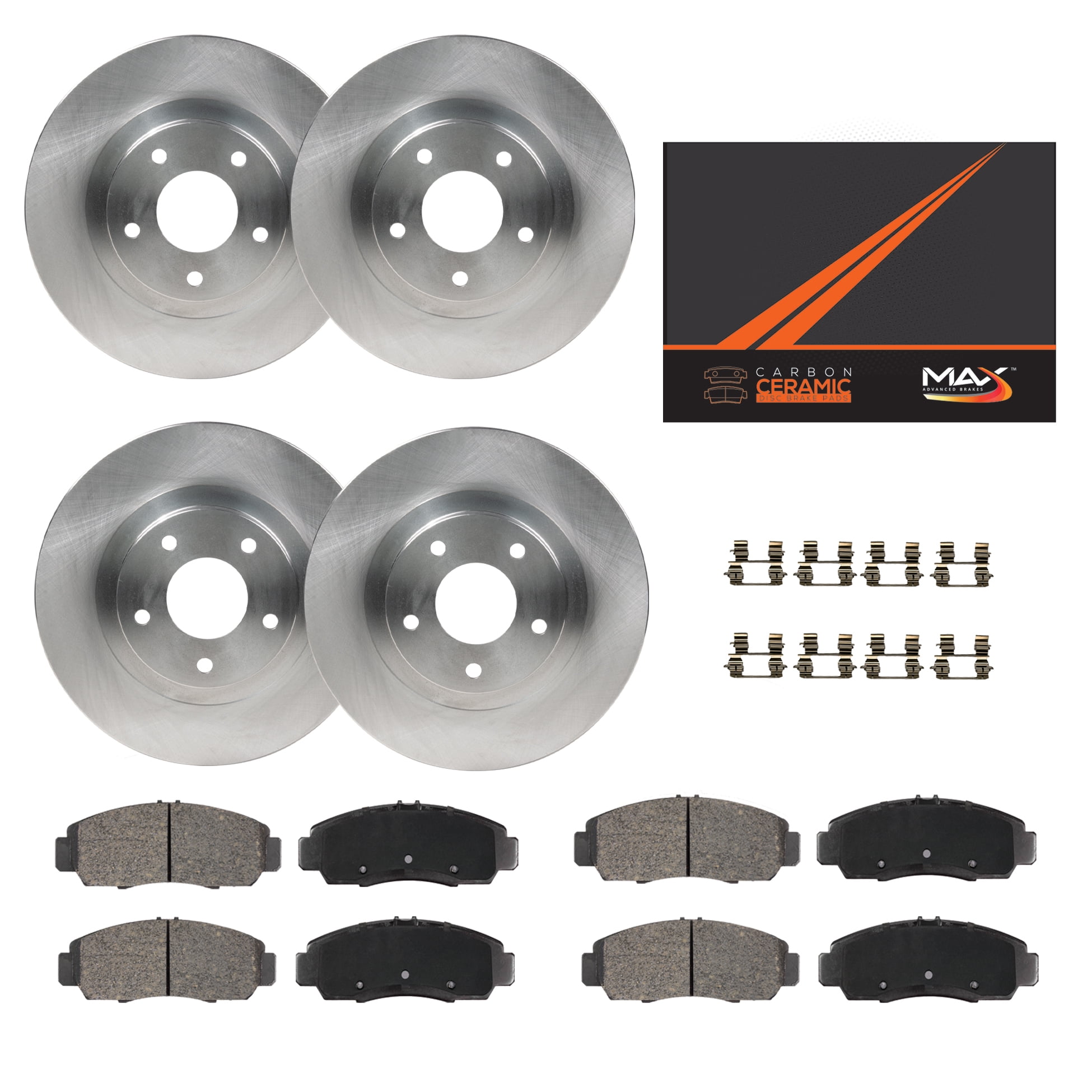 A-Premium Front Brake Rotor & Pad Kit - 352mm Vented Discs & Ceramic Pads For Ford/Lincoln SUVs & Sedans