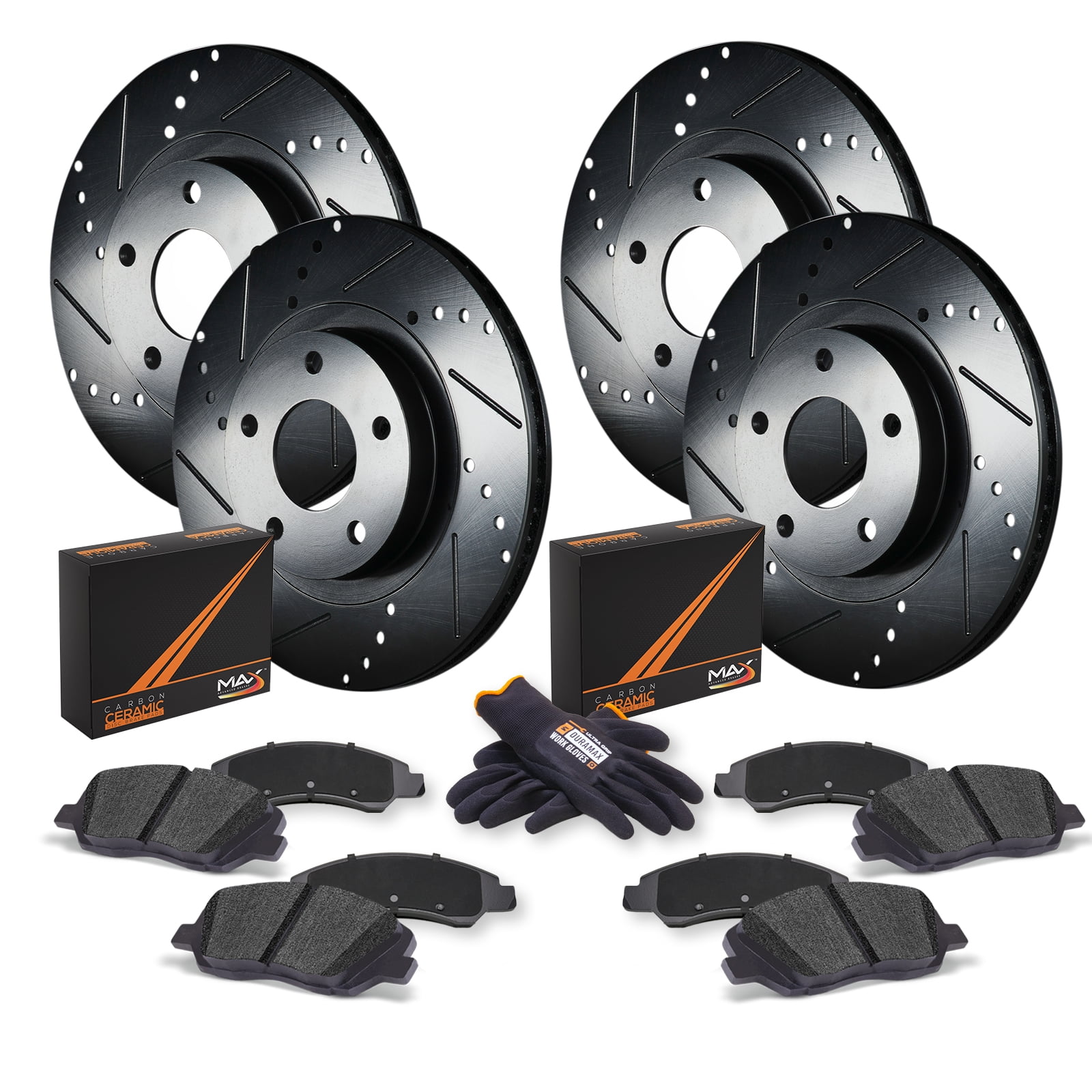 Max Advanced Brakes Brake Kit for 2014 Chevy SS Front and Rear