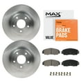 thumbnail image 1 of Max Advanced Brakes - Brake Kit for 2018 2019 2020 2021 Ford EcoSport AWD 2022 EcoSport Rear Replacement Disc Brake Rotors and Ceramic Brake Pads, 1 of 9