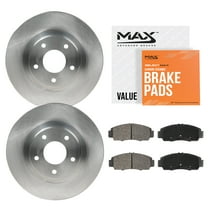 Max Advanced Brakes - Brake Kit for 2019 2020 Buick Envision AWD Rear Replacement Disc Brake Rotors and Ceramic Brake Pads