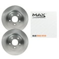 thumbnail image 1 of Max Advanced Brakes Front Brake Rotors Compatible With 2004-2010 2011 2012 2013 2014 2015 Audi Q7 Compatible With VW Tourareg 13.78" Rotor Replacement OE Disc Brake Rotors, 1 of 6