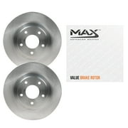 Max Advanced Brakes - Front Brake Rotor Set for 2010-2014 Subaru Outback; 2014-2018 Forester, OE-Style Replacement Front Rotors, Best Value
