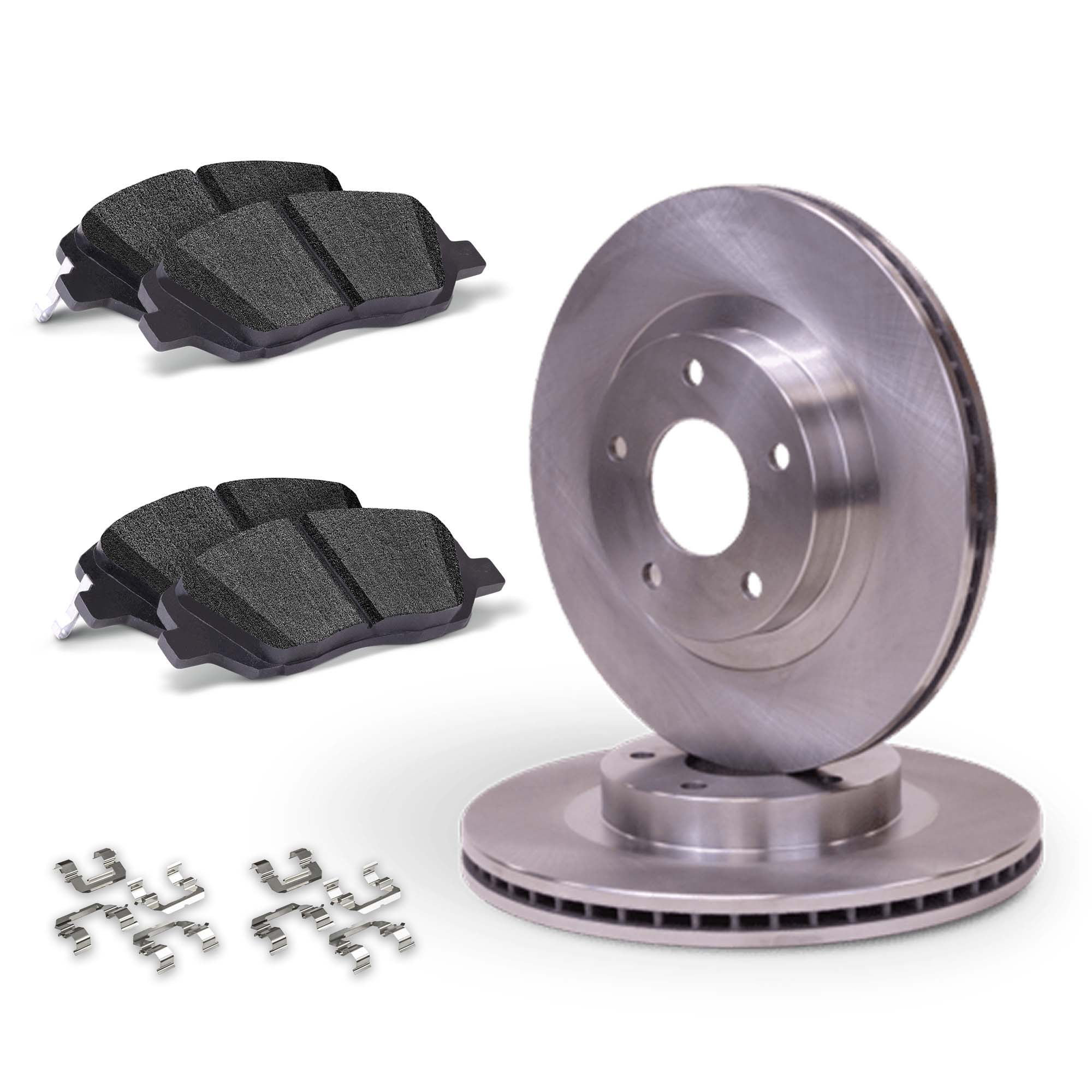 Max Advanced Brakes Premium OE Eqp) Rear Rotors w/Cr'mc Brake Pads