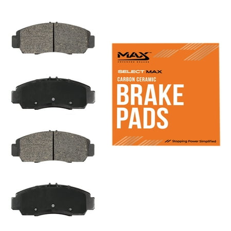 Max Advanced Brakes - SelectMAX Rear Brake Pads for 2019-2023 Volvo XC40, Carbon Ceramic Rear Brake Pads, Hardware Included, Everyday Driving, Low Dust, Quiet
