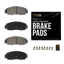 Max Advanced Brakes Rear Brake Pad for 2020 2021 2022 2023 Mercedes-Benz CLA250 GLB250 2021 GLA250, Elite-Max Carbon Ceramic Pad
