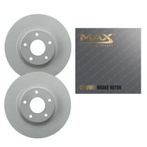 Max Advanced Brakes Rear Brake Rotors Compatible With 2005 2006 2007 2008 2009 2010 Jeep Grand Cherokee Exc SRT8 Commander Replacement Geomet Coated OE Disc Brake Rotors