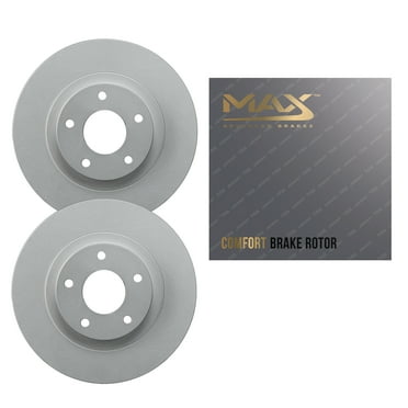 Max Advanced Brakes Rear Brake Rotors Compatible With 2005 2006 2007 2008 2009 2010 Jeep Grand Cherokee Exc SRT8 Commander Replacement Geomet Coated OE Disc Brake Rotors