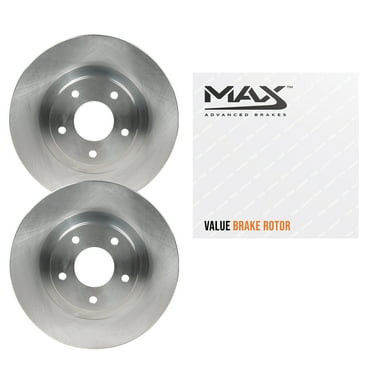Max Advanced Brakes Rear Brake Rotors Compatible With 2004 2005 2006 2007 2008 2009 Cadillac SRX Replacement OE Disc Brake Rotors