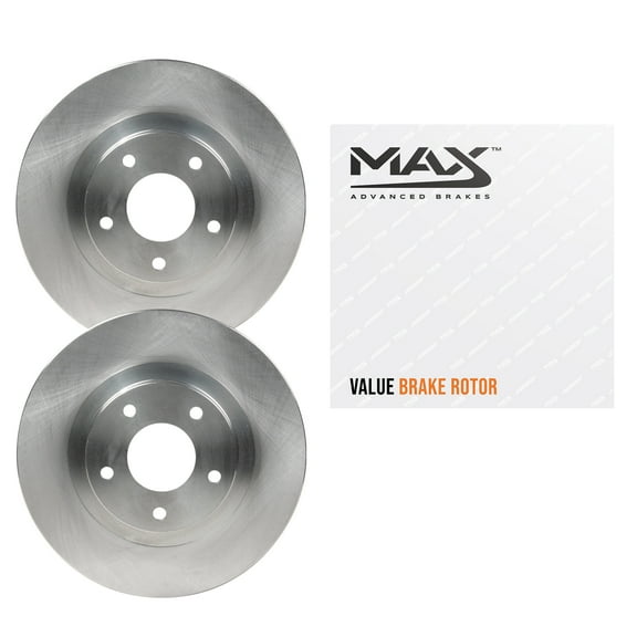 Max Advanced Brakes - Rear Brake Rotor Set for 2006-2011 Mercedes-Benz B200, OE-Style Replacement Rear Rotors, Best Value