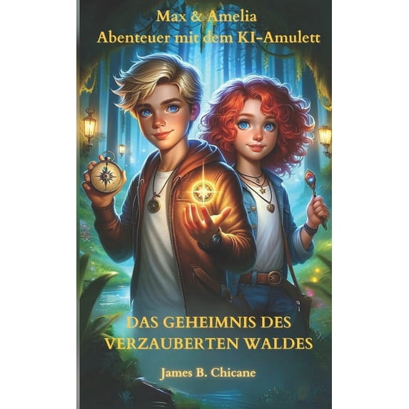 Max, Amelia und das KI-Amulett: Das Geheimnis des verzauberten Waldes, (Paperback)