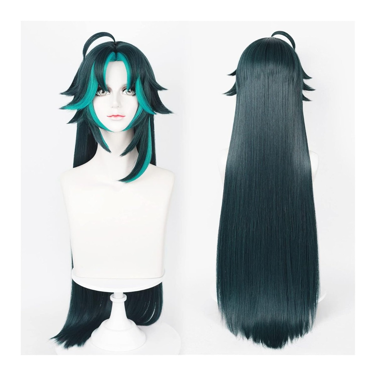 Max Beauty Anime Pink and Green Wig for Mitsuri Cosplay 
