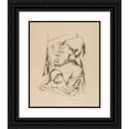 thumbnail image 1 of Max Beckmann 12x14 Black Ornate Wood Framed Double Matted Museum Art Print Titled: City Night (1921), 1 of 5